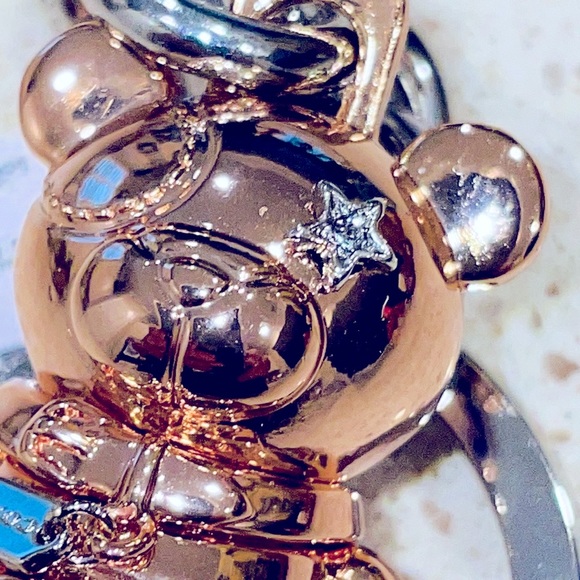 NWT Coach Signature Rose Golf Bear - Picture 4 of 14